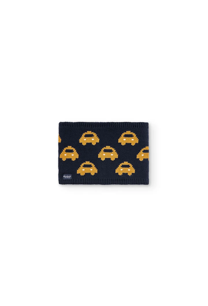 Cache-cou tricot voitures pour garçon