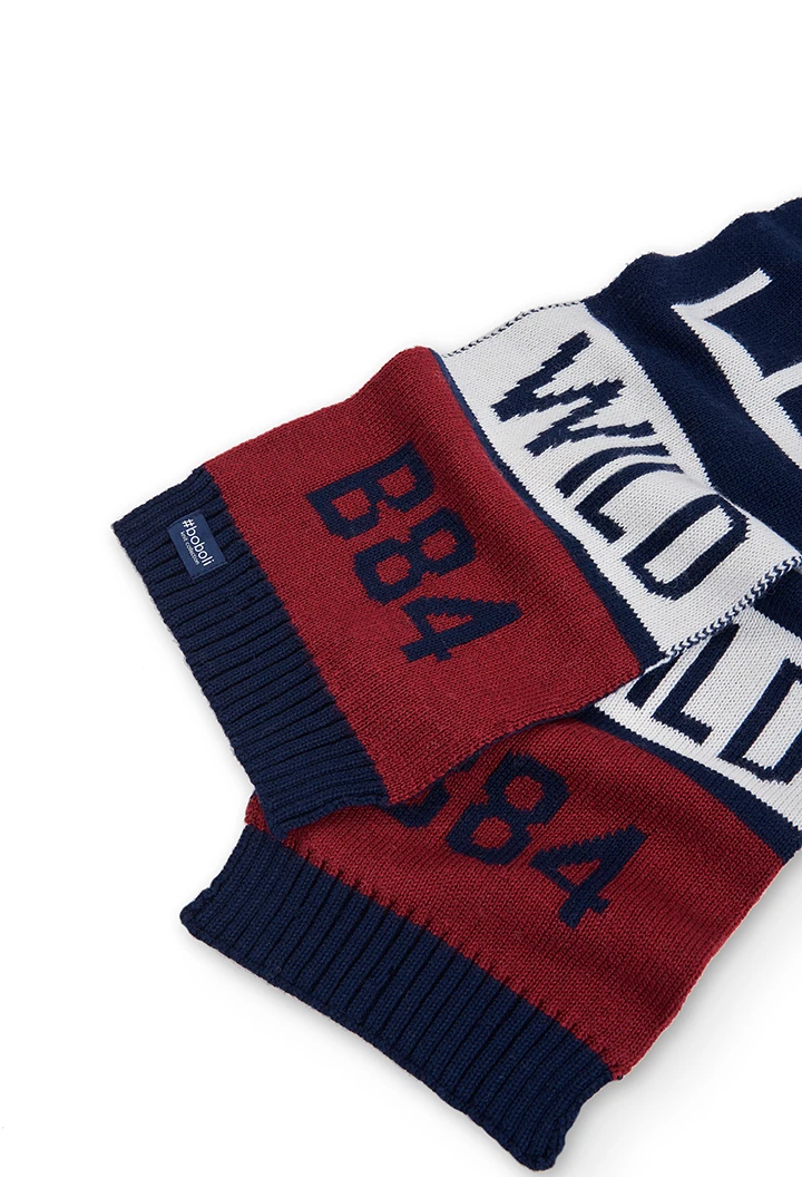 Écharpe en tricot "b84" pour garçon