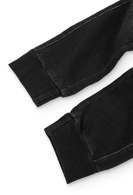 Calças felpa denim para menino