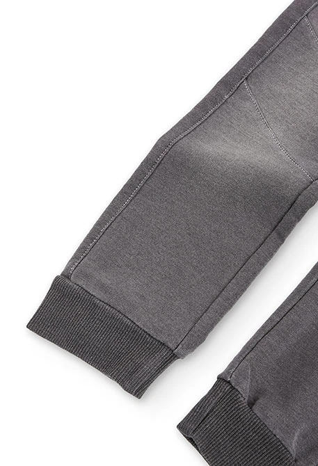 Pantaló pelfa denim de nen gris