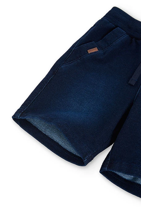 Sweat kurze hose denim elastisch für junge