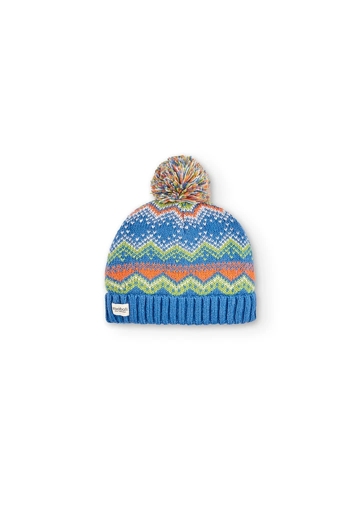 Bonnet tricoté en jaquard unisex