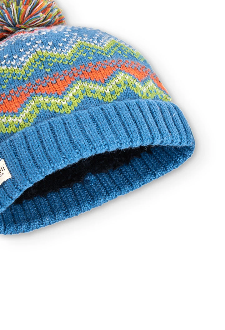 Bonnet tricoté en jaquard unisex
