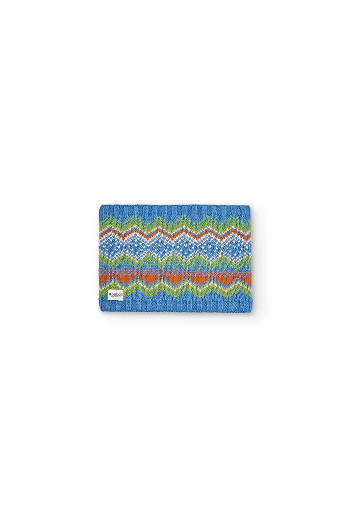 Cache-cou tricot en jaquard unisex