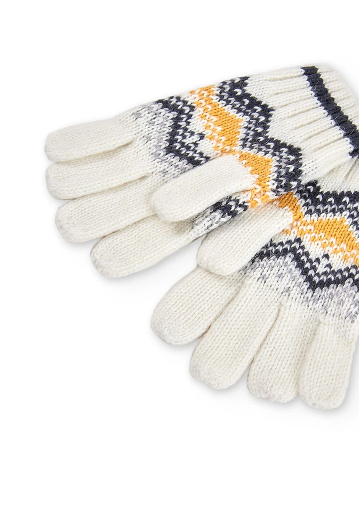 Knitwear gloves jacquard unisex