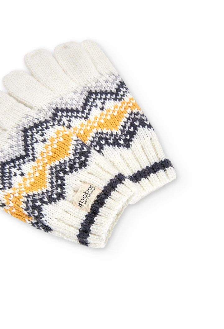 Knitwear gloves jacquard unisex