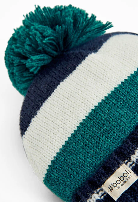 Knitwear hat striped unisex