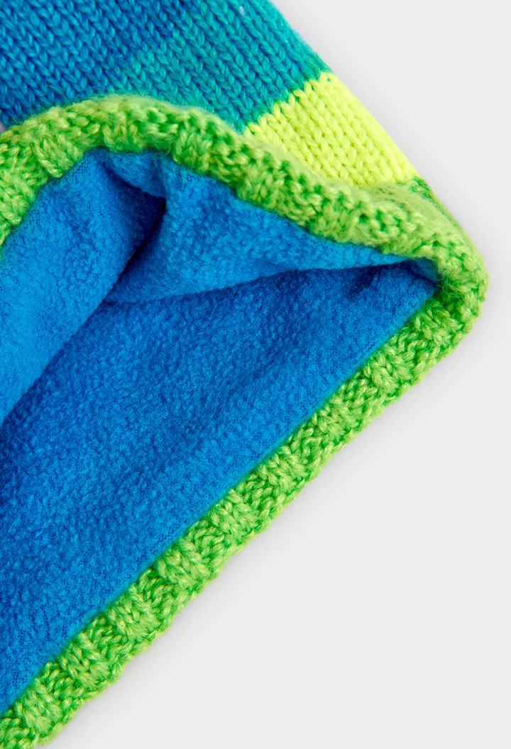 Écharpe en tricot à rayures unisex