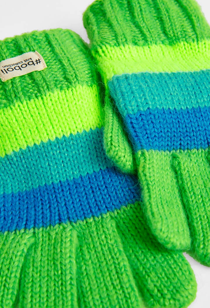 Guantes tricotosa listados unisex
