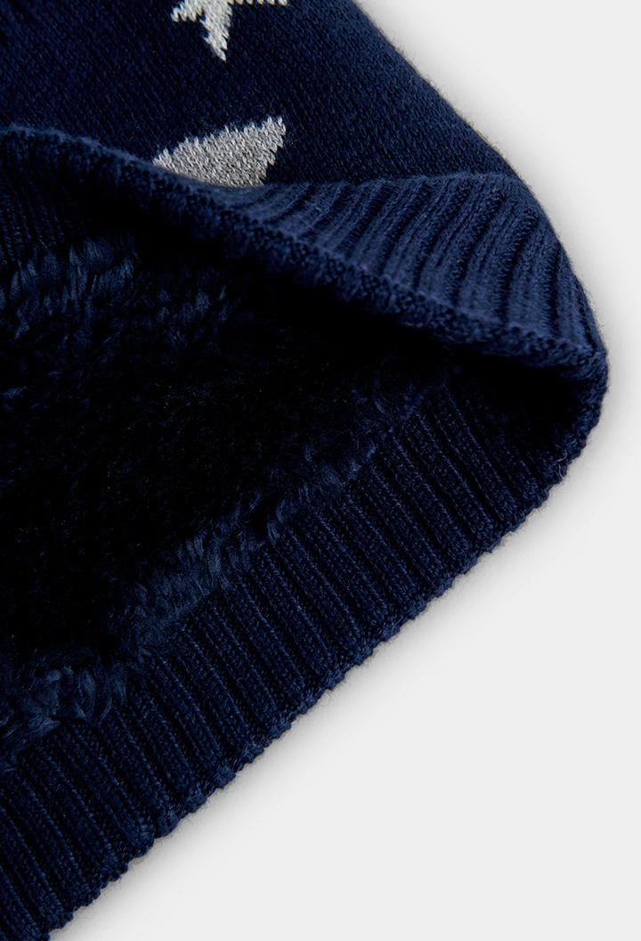Écharpe en tricot fusées pour garçon