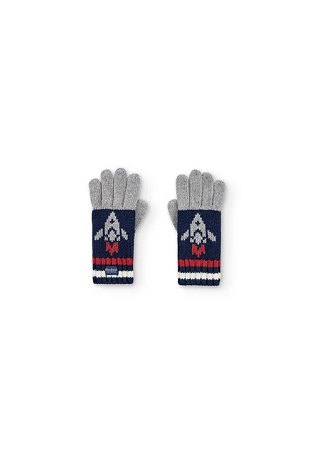 Knitwear gloves rockets for boy