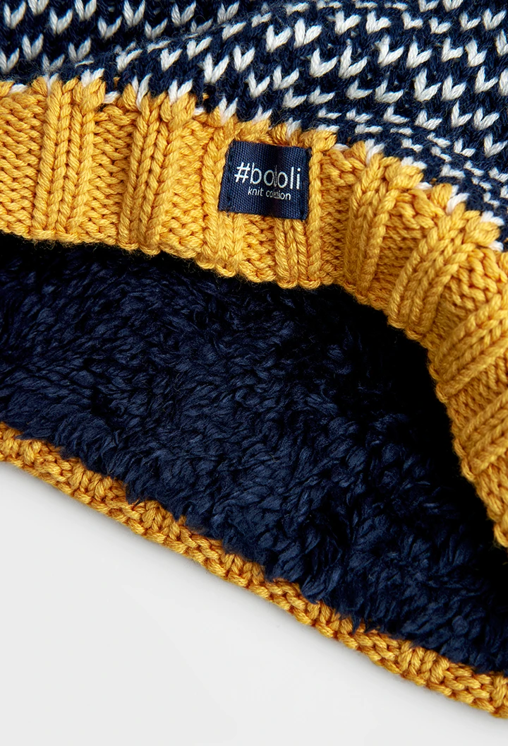 Écharpe en tricot en jaquard pour garçon