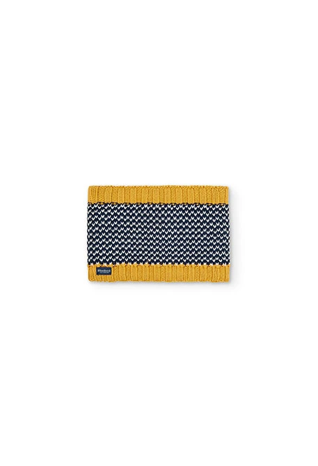 Knitwear scarf jacquard for boy