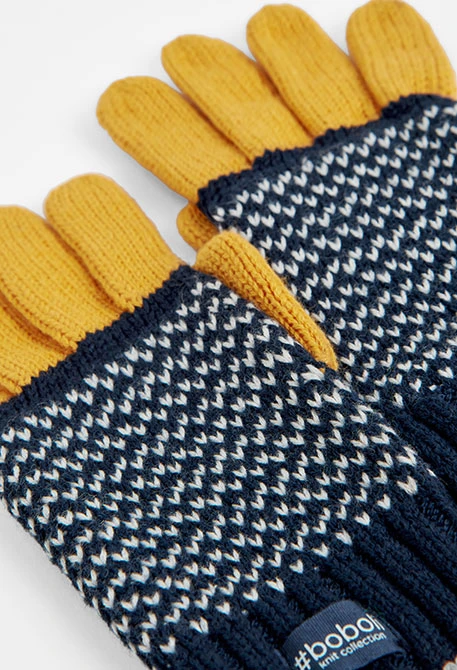 Knitwear gloves jacquard for boy