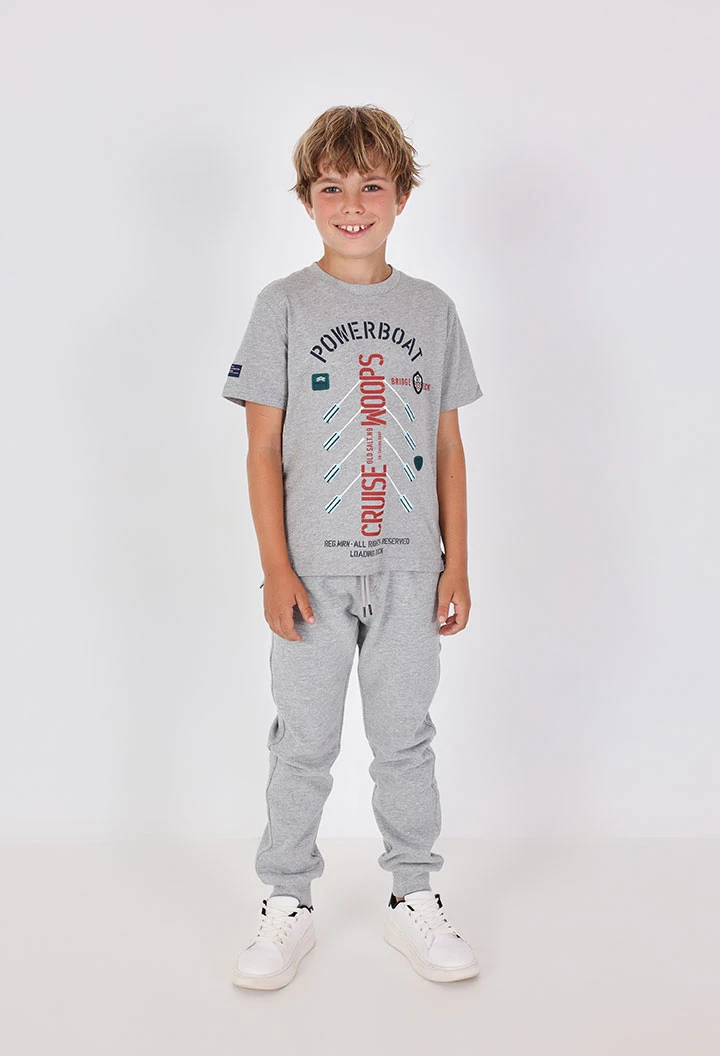 Pantalons de pelfa de nen en gris vigoré