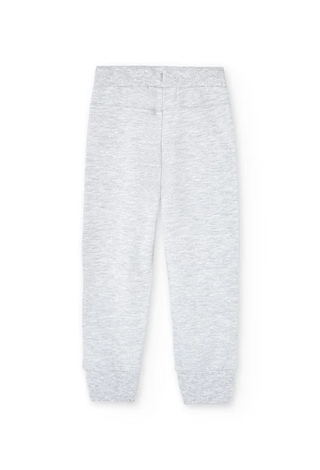 Pantalón de felpa de niño en gris vigoré