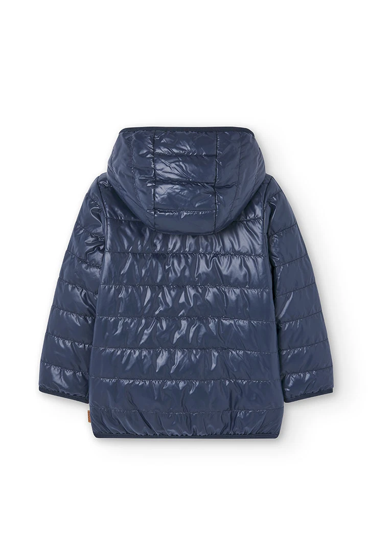 Technical fabric parka for boy