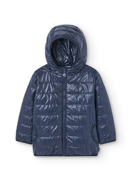 Technical fabric parka for boy