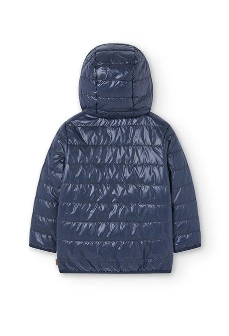 Technical fabric parka for boy