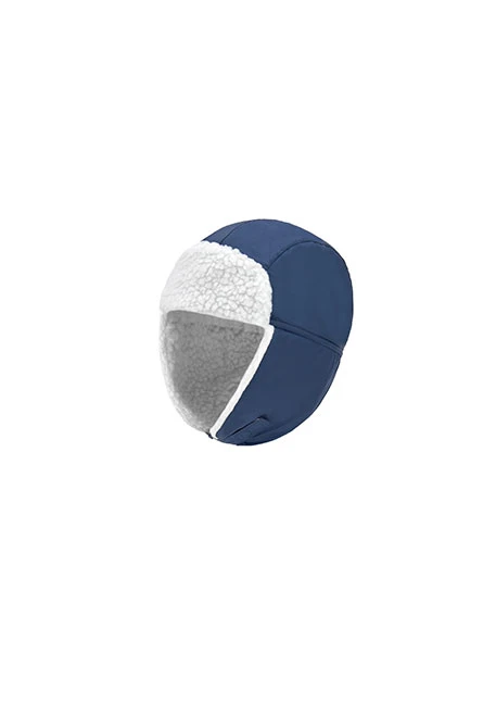 Cappello tecnico lavorato a maglia per bambino in blu navy