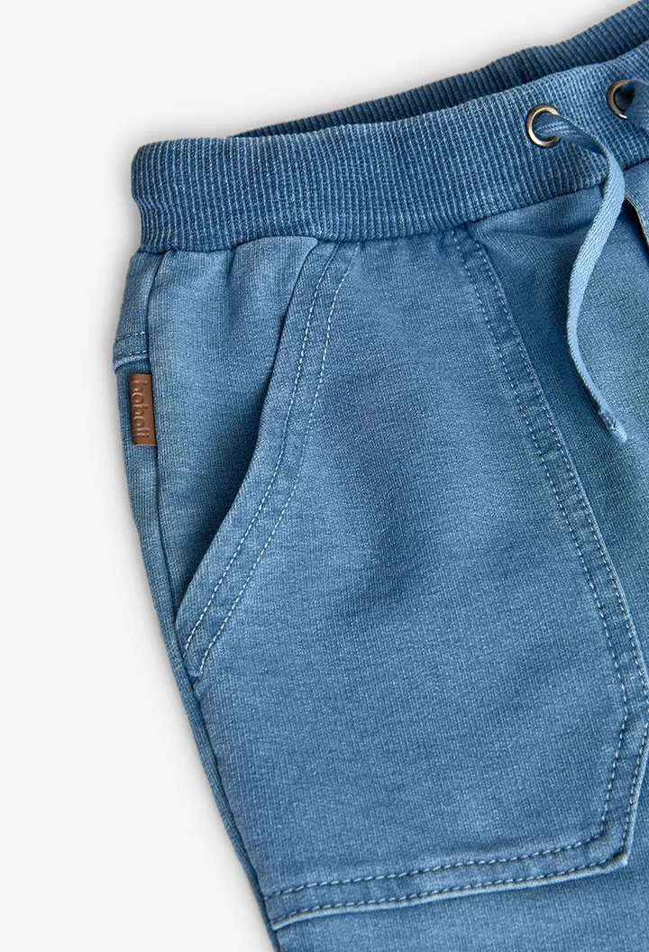 Pantaloni in felpa denim da bambino