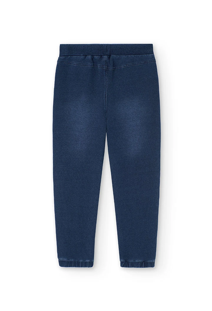 Pantalon en molleton denim pour garçon