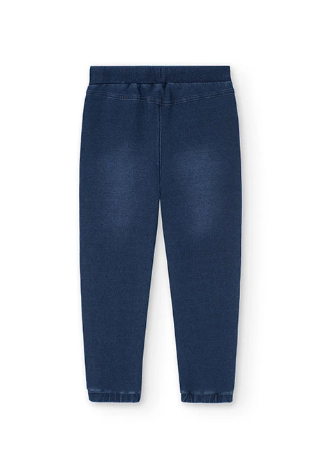 Pantaloni in felpa denim da bambino