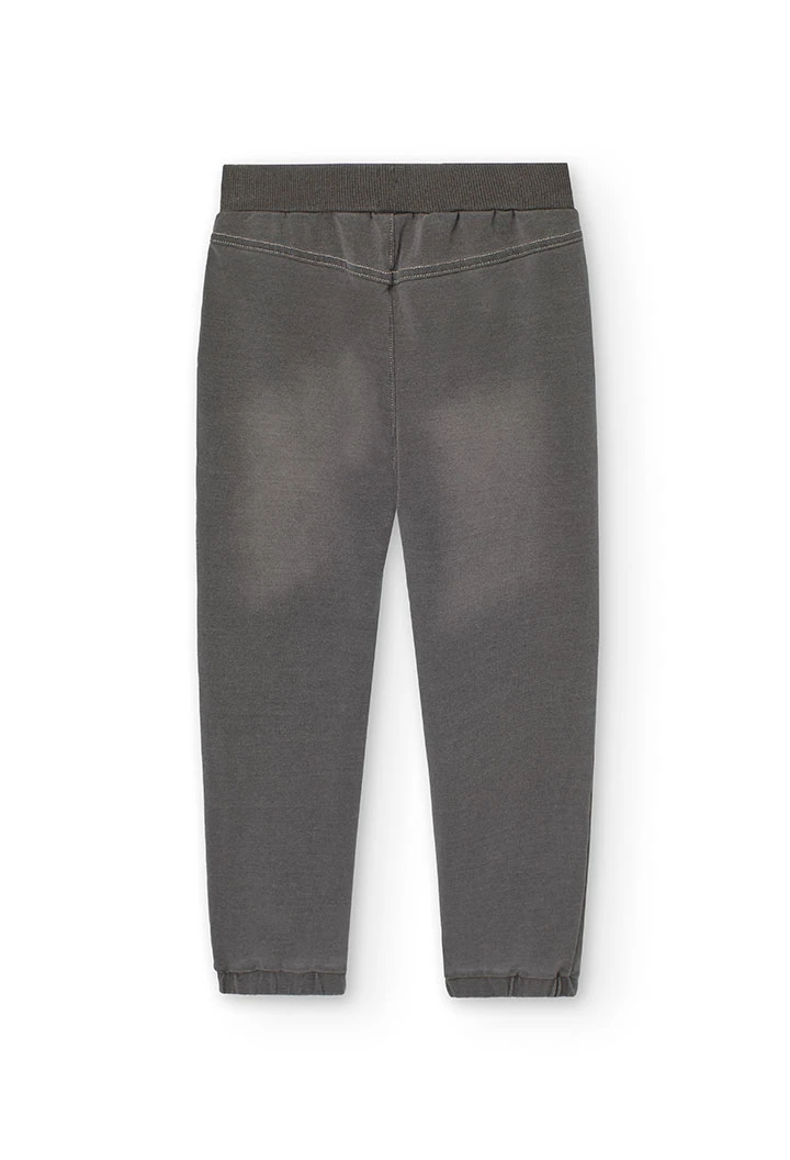Boy's denim fleece trousers