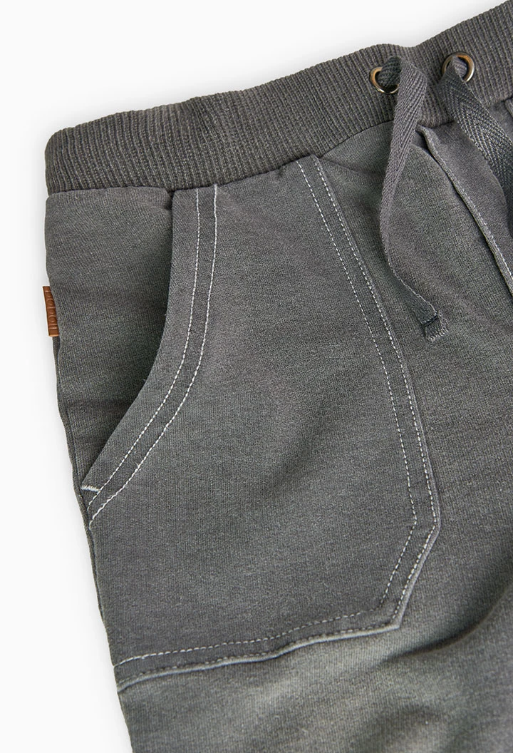 Denim-Fleece-Hose für Jungen