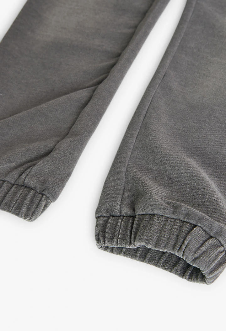 Denim-Fleece-Hose für Jungen