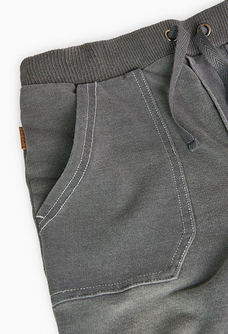 Boy's denim fleece trousers
