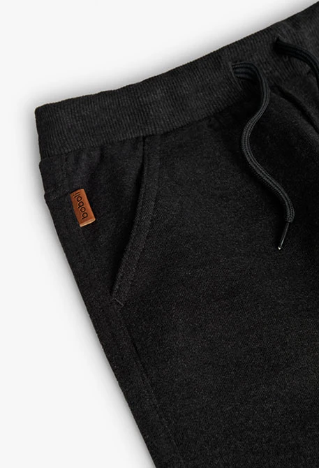 Pantalon en molleton denim noir pour garçon
