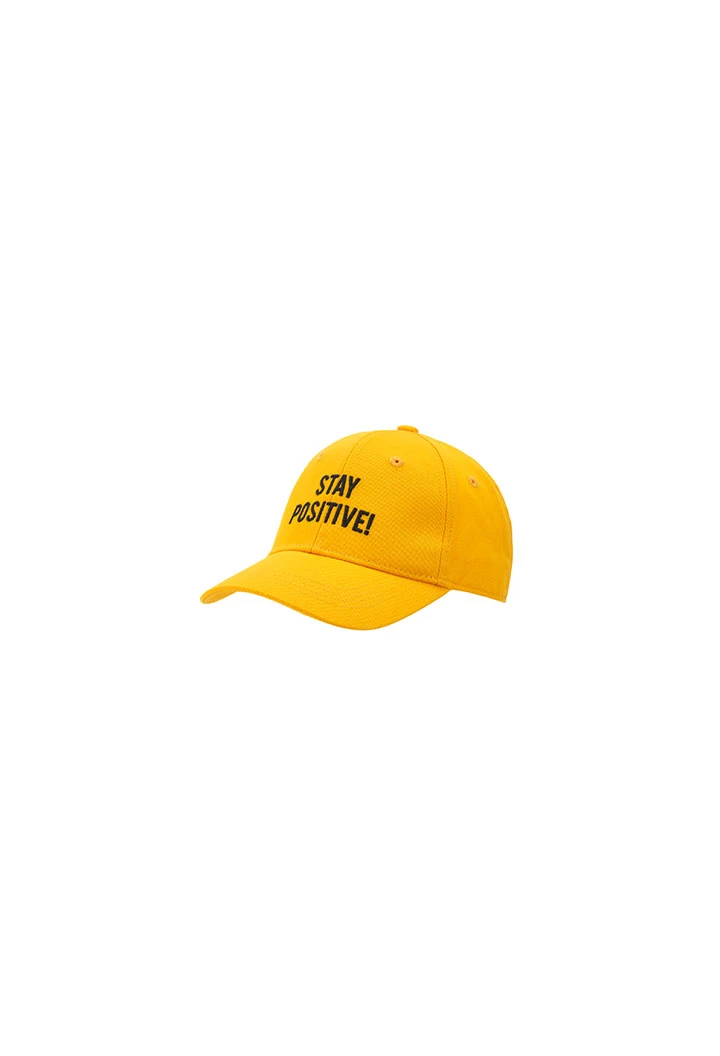 Casquette en sergé jaune
