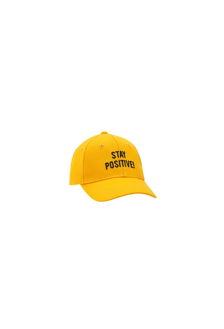 Casquette en sergé jaune