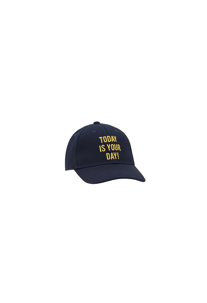 Casquette en sergé bleu marine