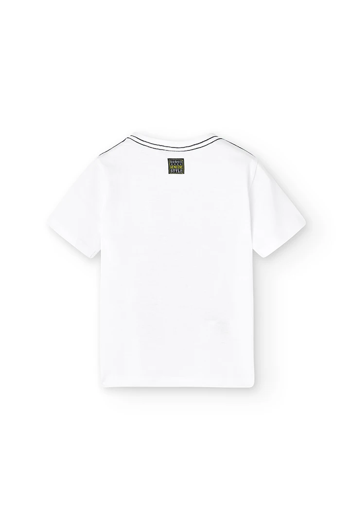 Camiseta malha manga curta para menino