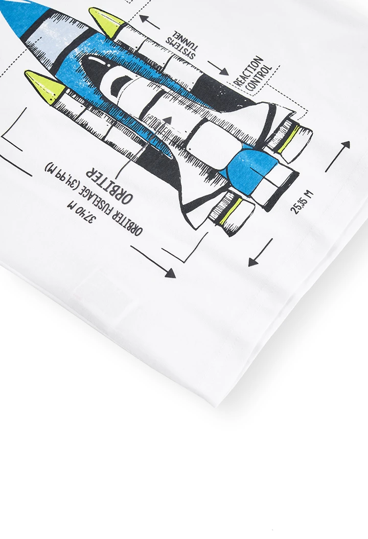 Camiseta punto manga corta "shuttle" de niño