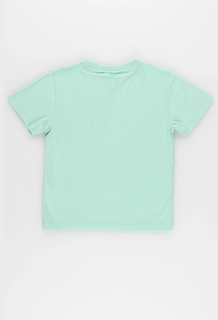 T-shirt unisex green cotton