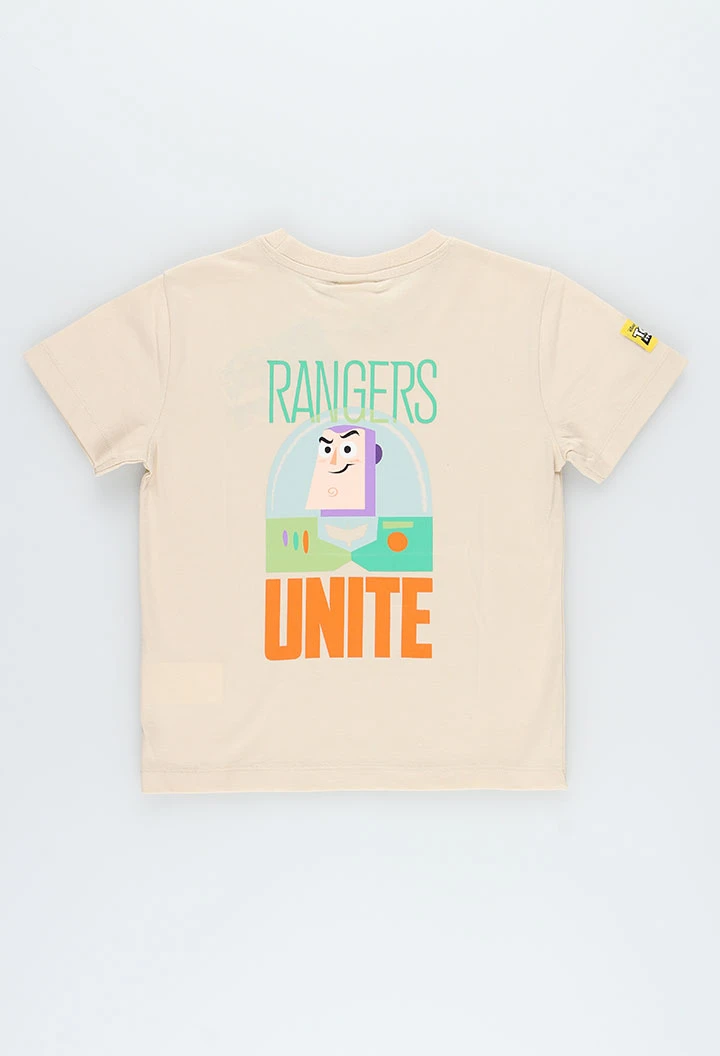 Camiseta unisex algodón beige