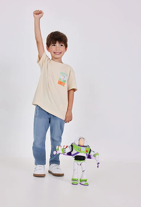 T-shirt unisexe en coton brun