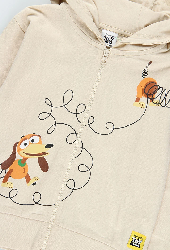 Chaqueta unisex con capucha beige