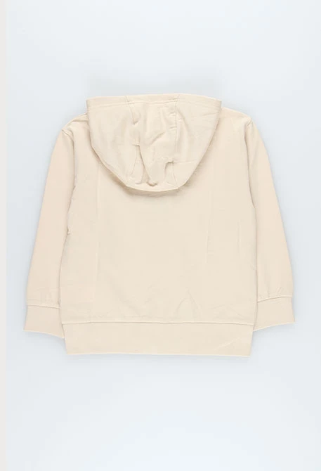 Giacca unisex con cappuccio beige