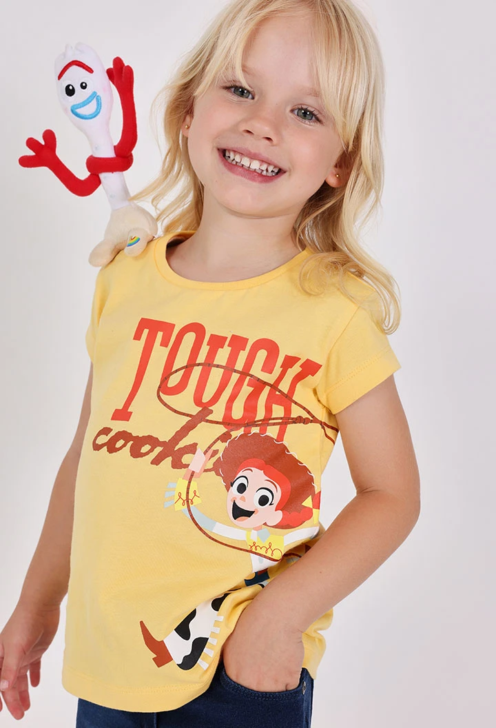 Camiseta unisex algodón amarilla