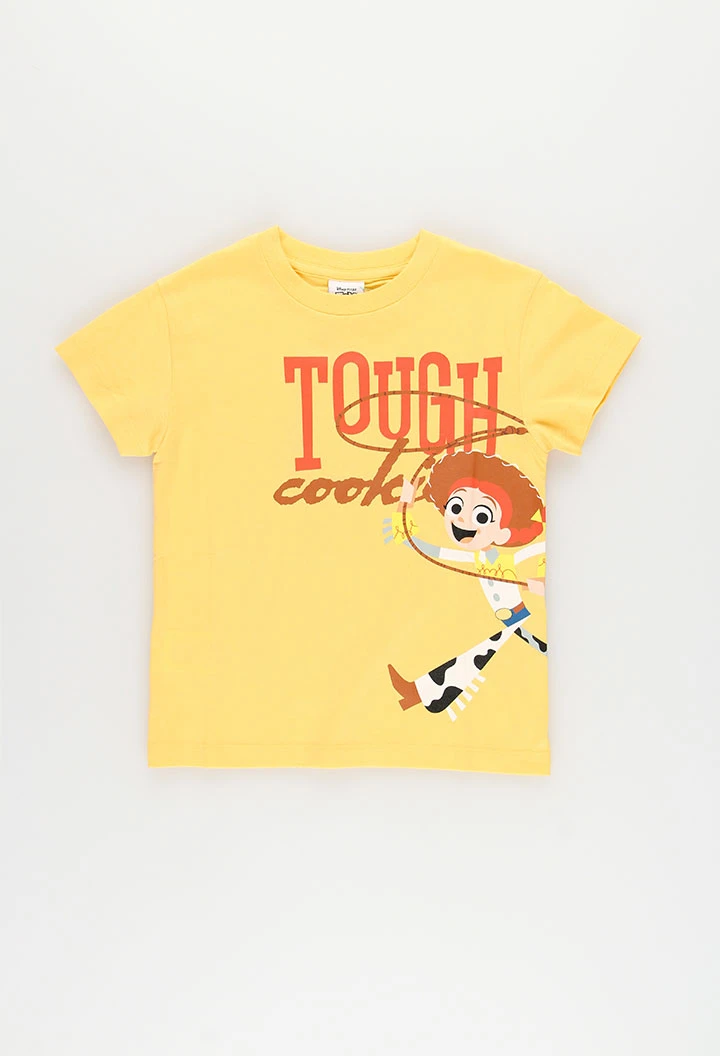 Camiseta unisex algodón amarilla