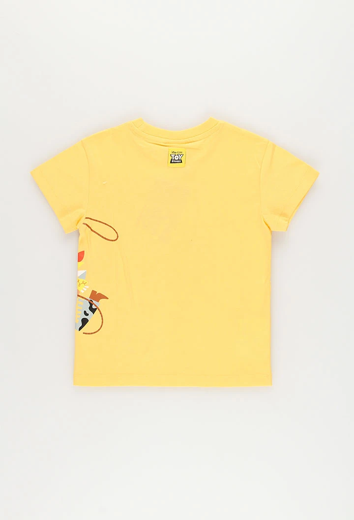 Camiseta unisex algodón amarilla