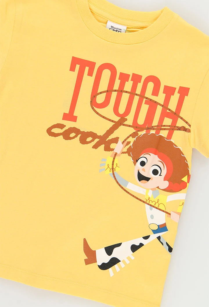 Camiseta unisex algodón amarilla