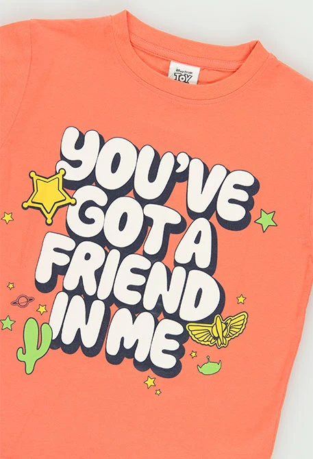 T-shirt unissex de algodão vermelha