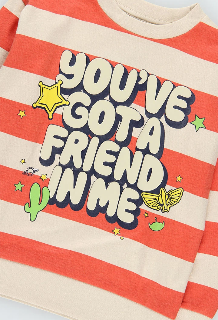 Sweat-shirt unisexe à rayures