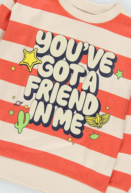 Felpa unisex a righe