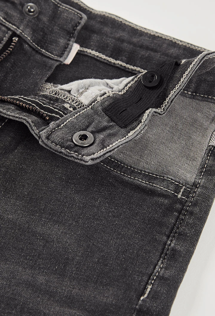 Pantalón niño denim gris